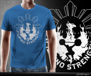 Philippines Olympic Weightlifting designs | T-shirt Design by gekgrfx