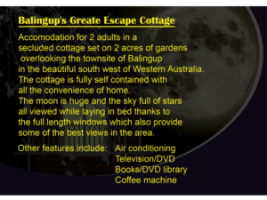 Diseño de Flyer por zoxo69 para Balingups'''' Great Escape Cottage | Diseño: #7247814
