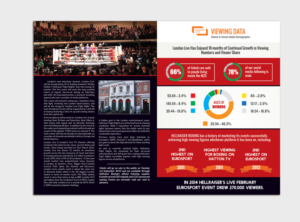 Event partnership Brochure for London Live Fight Night | Brochure Design by Adylhere