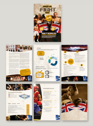 Event partnership Brochure for London Live Fight Night | Design de Brochure par san011