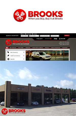 Logo Design by JohnM. for Brooks Motors | Design: #1832190