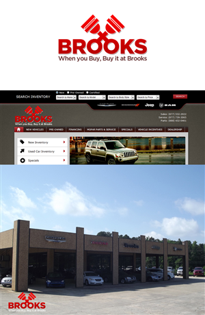 Logo Design by JohnM. for Brooks Motors | Design: #1832246