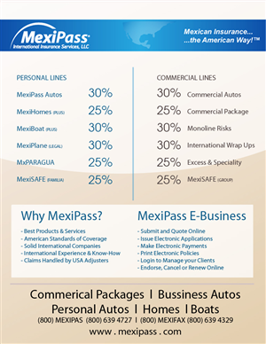 Diseño de Impresos por Sandaru para MexiPass | Diseño: #1882533