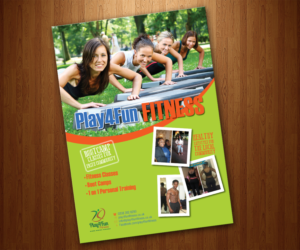 Flyer Design by Rohan Alexander for Play4fun Fitness | Design: #7237624