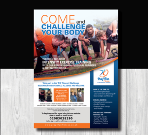 Flyer Design by uk for Play4fun Fitness | Design #7232725