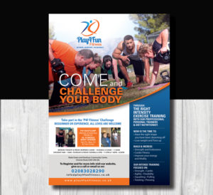 Flyer Design by uk for Play4fun Fitness | Design: #7232726