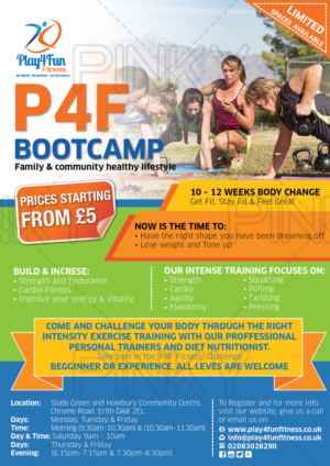 Play4Fun Fitness | Flyer Design by Pinky 