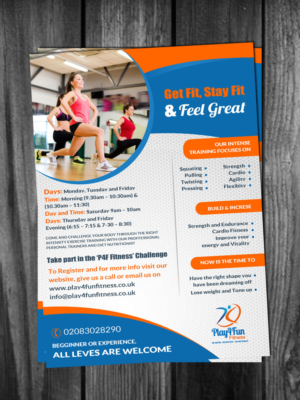 Flyer Design by creative.bugs for Play4fun Fitness | Design: #7230024