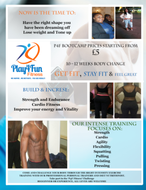 Flyer Design by AntoanetaG for Play4fun Fitness | Design #7243237