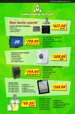 Design de Catalogue par ReigeDesign pour Applianceoutlet ltd | Design : #7262711