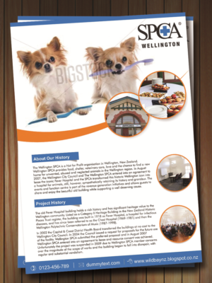 Flyer-Design von ESolz Technologies für Wellington SPCA | Design #7239620