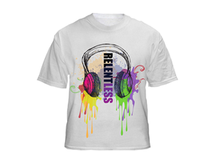 Headphone design shirt