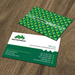 NewTechWood Wood Plastic Composite Manufacturer Business Card | Business Card Design by Dezero