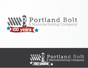 Reference 100 years / integrate our current logo & name / possibly add the colors red, white, & blue | Logo Design by jaime.sp