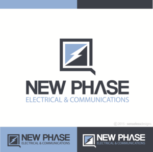 Logo-Design von Senseless für New Phase Electrical & Communications | Design: #7229819