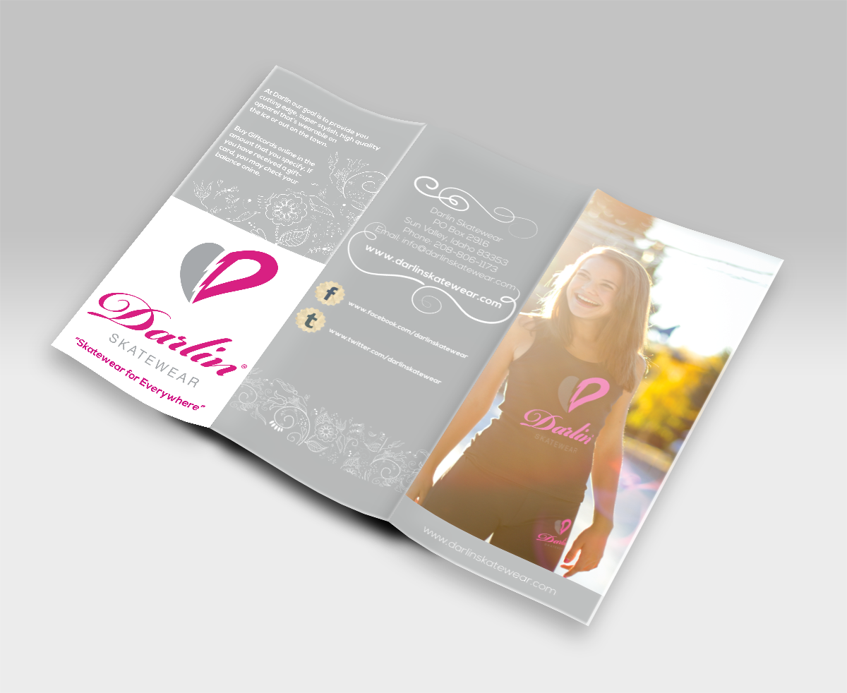Brochure Design by Kburks for Darlin Skatewear | Design #1926565