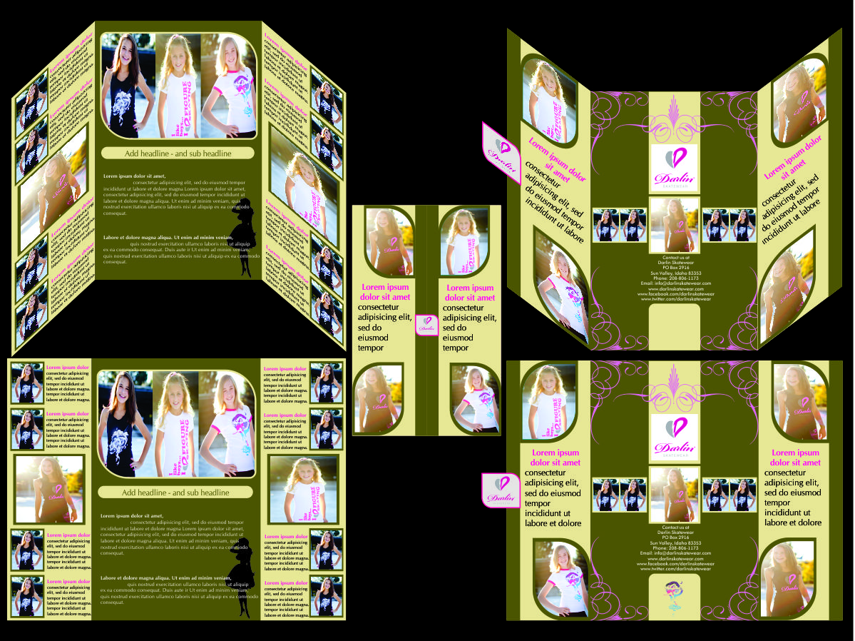 Brochure Design by Timely Art & Design for Darlin Skatewear | Design #1912870