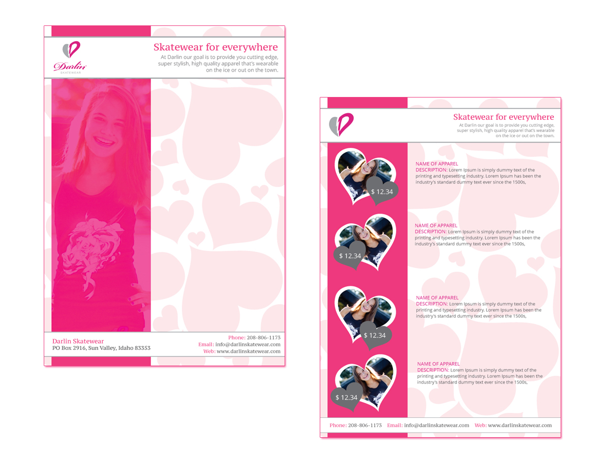 Brochure Design by roopaljain for Darlin Skatewear | Design #1891443