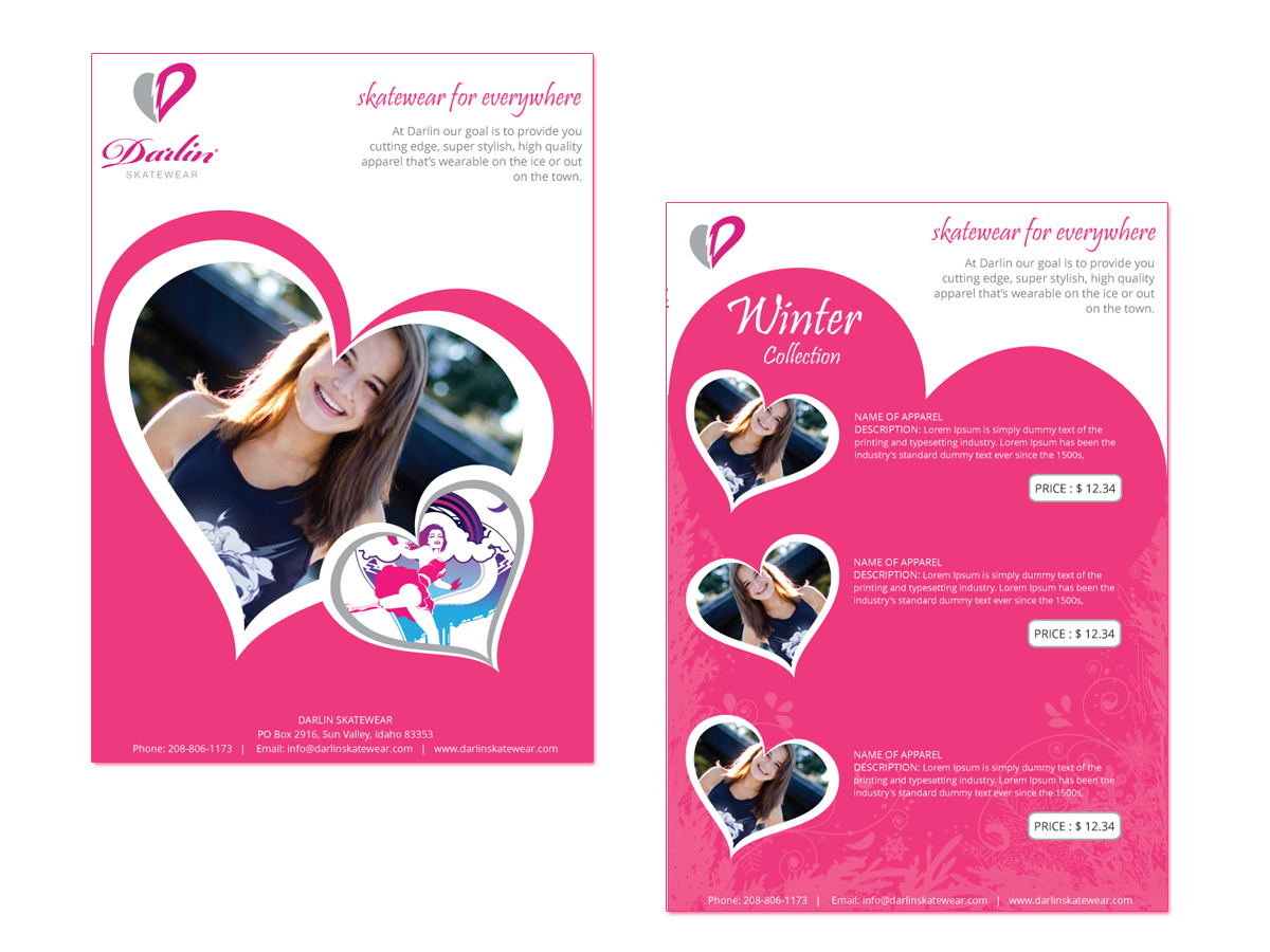 Brochure Design by roopaljain for Darlin Skatewear | Design #1891466