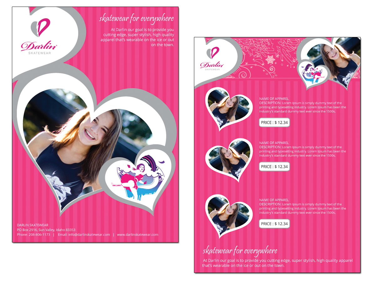 Brochure Design by roopaljain for Darlin Skatewear | Design #1907993