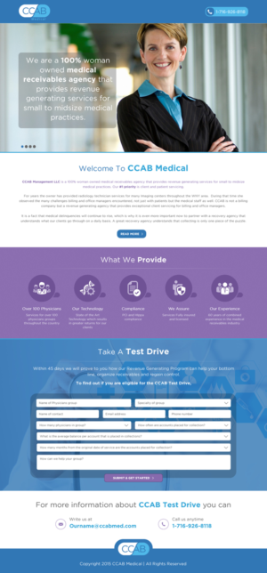 Web Design by Sbss for CCAB Management LLC | Design: #7255868