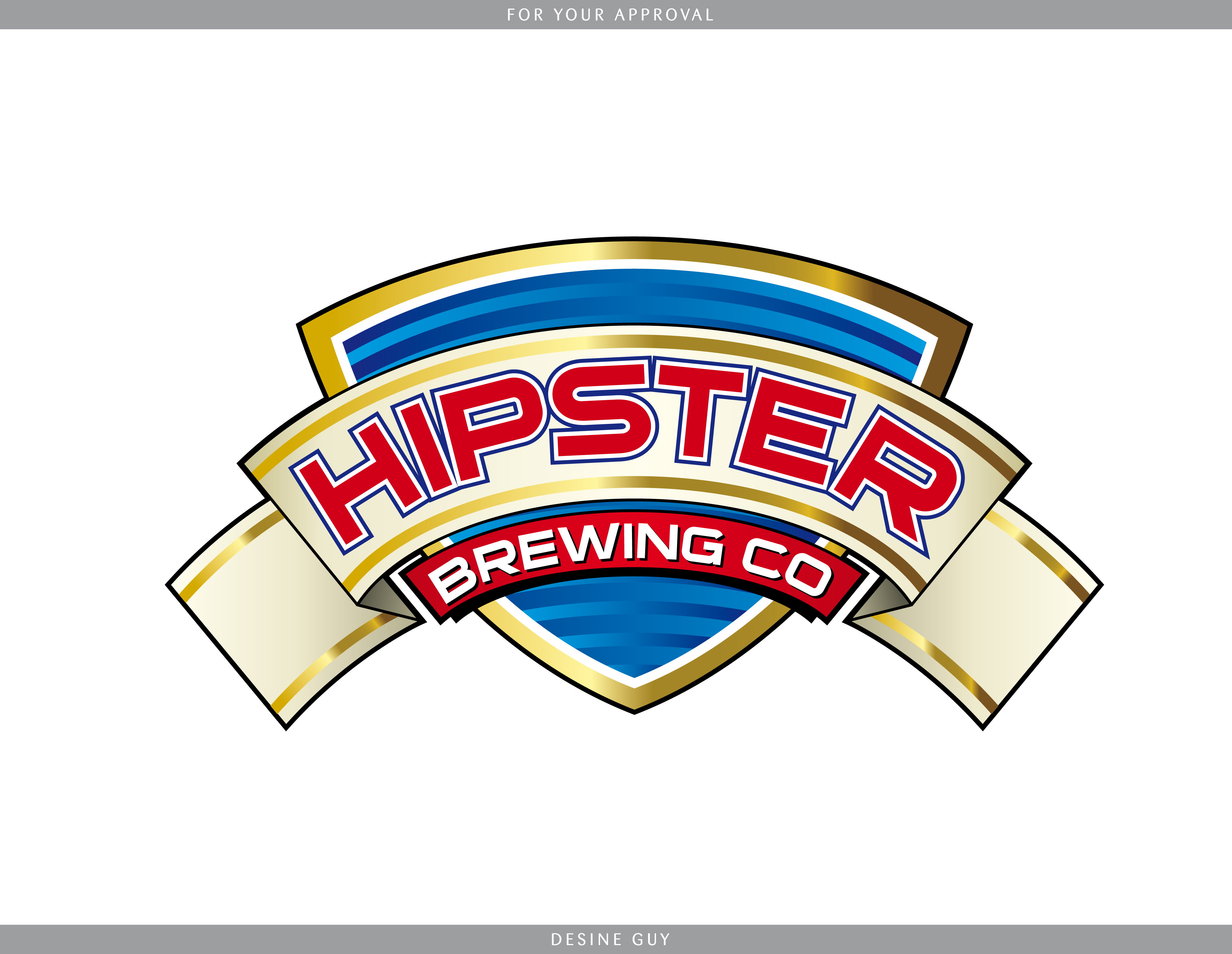 Logo-Design von S.R.Graphic Design für Hipster Brewing Company Ltd | Design #12014
