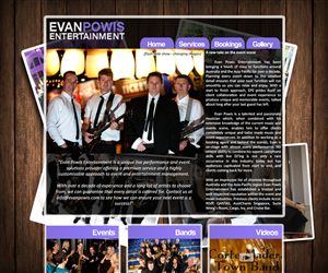 Diseño Web por harpcab para Evan Powis Music Services | Diseño: #1870410