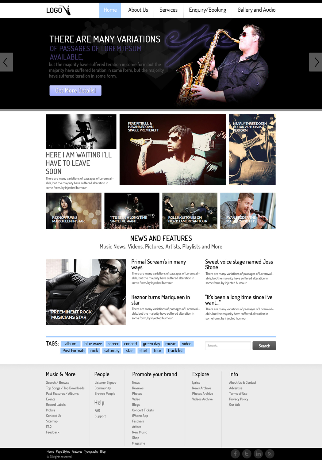 Web Design by Accenza for Evan Powis Music Services | Design #1847305