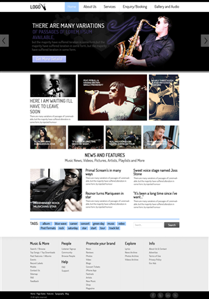 Diseño Web por Accenza para Evan Powis Music Services | Diseño: #1847305