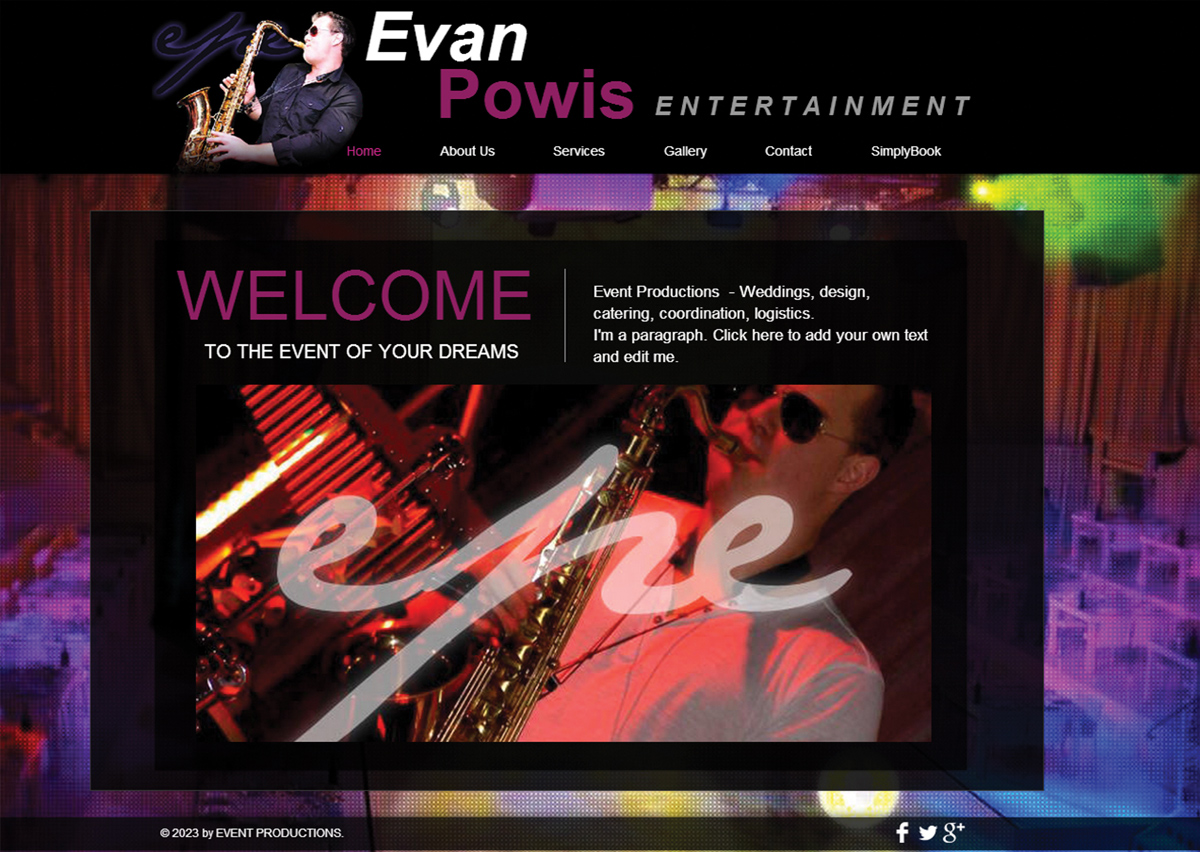 Web Design by CreativeGurl for Evan Powis Music Services | Design #1844134