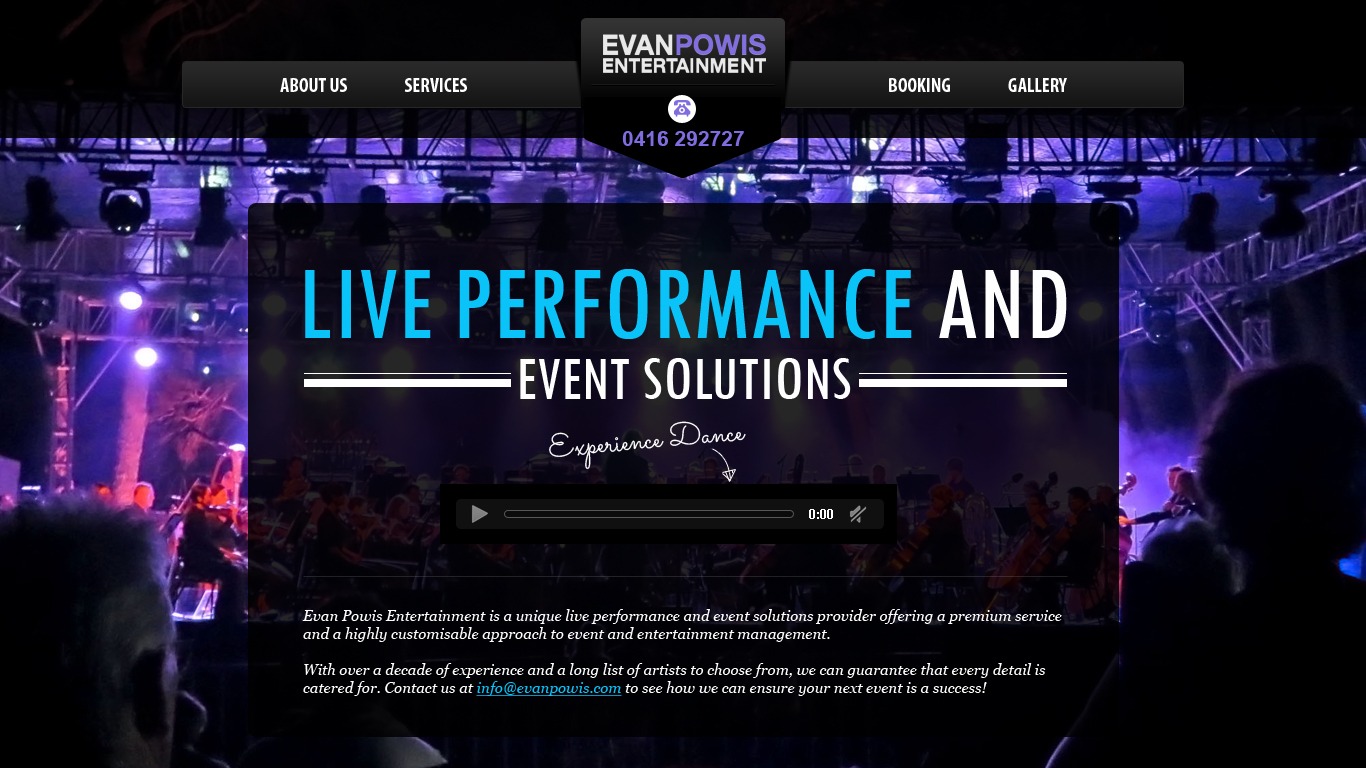 Diseño Web por stn50431 para Evan Powis Music Services | Diseño: #1869000