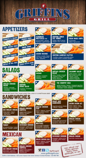 Menu Design by rdesign12 for this project | Design: #7300485