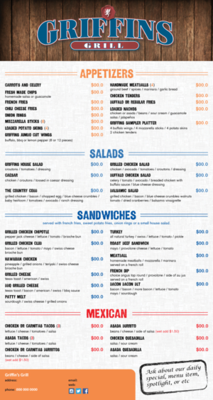 Menu Design by Parul for this project | Design: #7257293