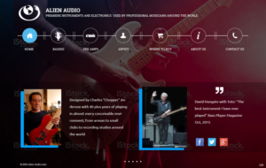 Web Design by pb for Alien Audio, LLC | Design: #7244222
