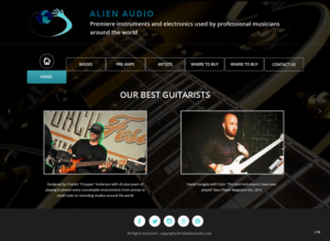 Web Design by pb for Alien Audio, LLC | Design: #7244223