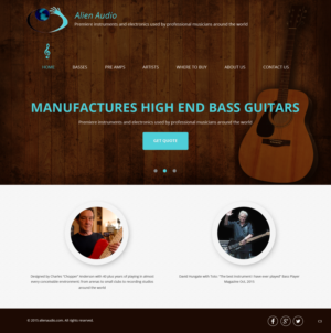 Web Design by pb for Alien Audio, LLC | Design: #7244226