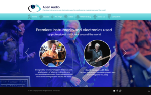 Web Design by pb for Alien Audio, LLC | Design: #7244636