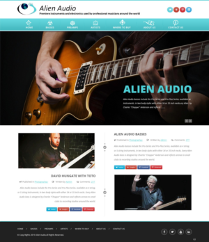 Web Design by pb for Alien Audio, LLC | Design: #7245506