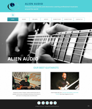 Web Design by pb for Alien Audio, LLC | Design: #7245508