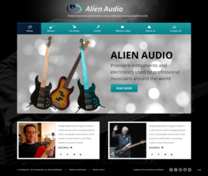Web Design by pb for Alien Audio, LLC | Design: #7248969