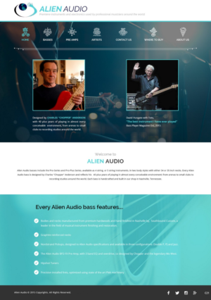Web Design by pb for Alien Audio, LLC | Design: #7256252