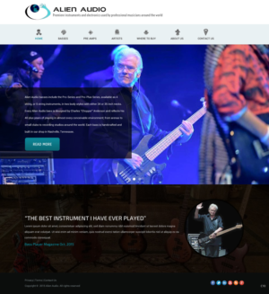 Web Design by pb for Alien Audio, LLC | Design: #7256257
