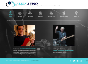 Web Design by pb for Alien Audio, LLC | Design: #7401822