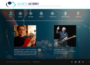 Web Design by pb for Alien Audio, LLC | Design: #7401823