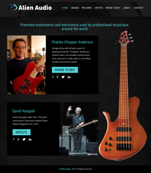 Diseño Web por rightway para Alien Audio, LLC | Diseño #7243653