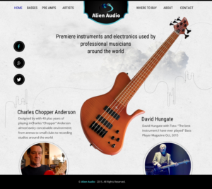 Web Design by rightway for Alien Audio, LLC | Design: #7243666