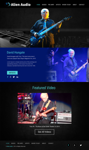 Web Design by rightway for Alien Audio, LLC | Design: #7243681