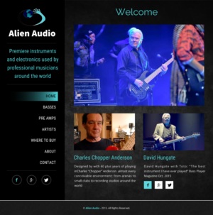 Web Design by rightway for Alien Audio, LLC | Design: #7243753