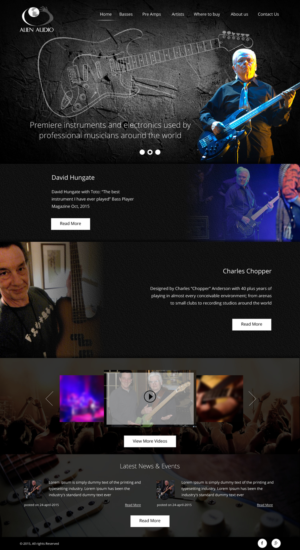 Web Design by rightway for Alien Audio, LLC | Design: #7243779
