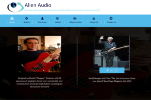 Web Design by Creations Box 2015 for Alien Audio, LLC | Design: #7294685
